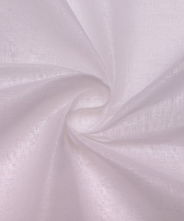 White Colour Plain Cotton Lining Fabric